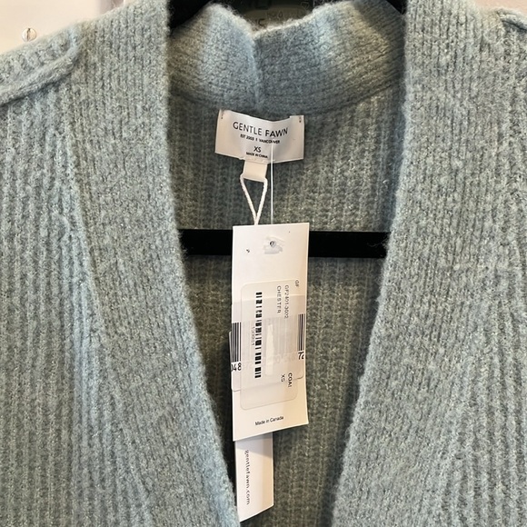 Gentle Fawn Chester Long Cardigan NWT Mist - Picture 6 of 8